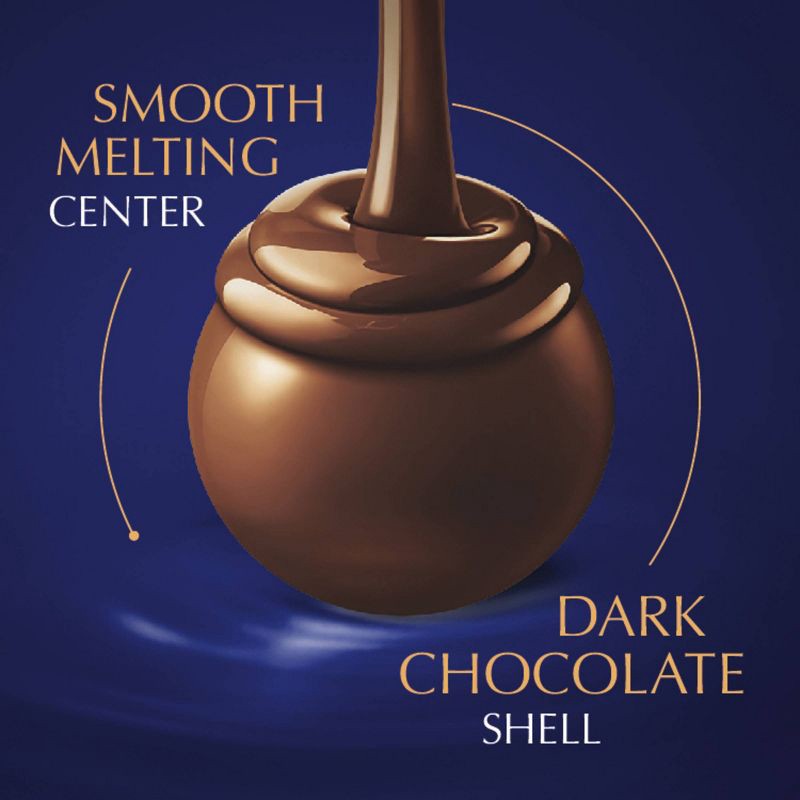 slide 2 of 7, Lindt Lindor Dark Chocolate Candy Truffles - 6 oz., 6 oz