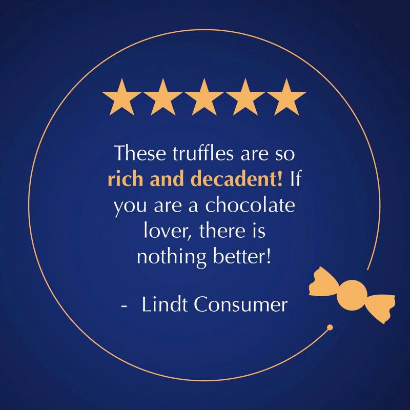 slide 6 of 7, Lindt Lindor Dark Chocolate Candy Truffles - 6 oz., 6 oz