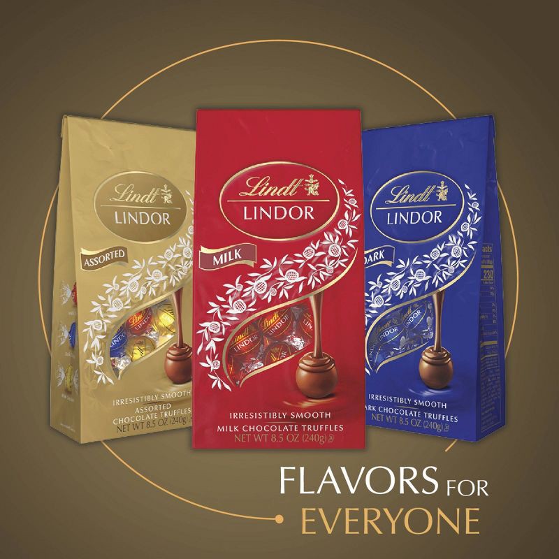 slide 5 of 9, Lindt Lindor Assorted Chocolate Candy Truffles - 6 oz., 6 oz