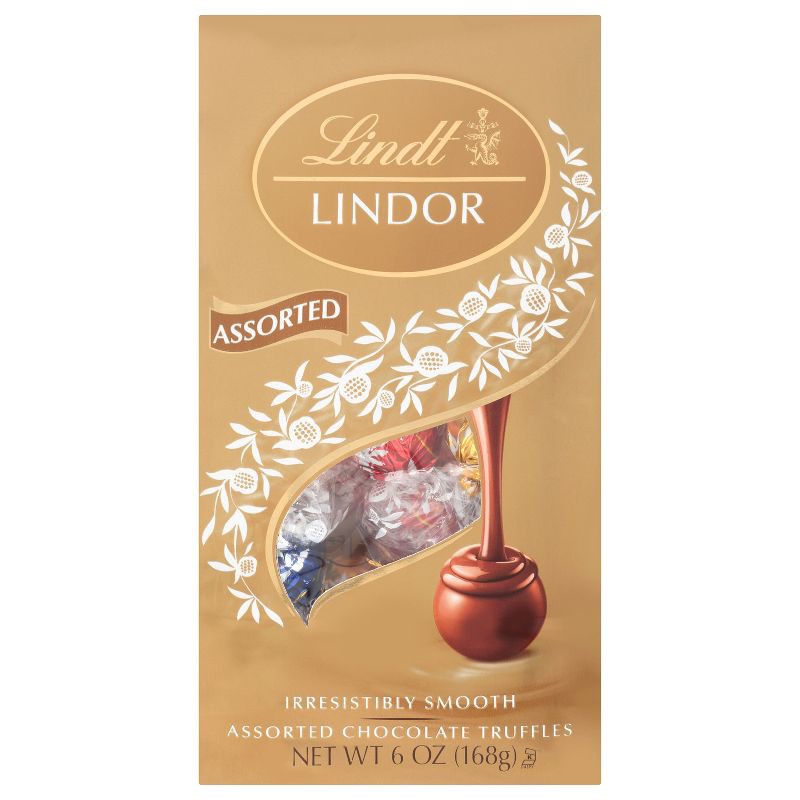 slide 7 of 9, Lindt Lindor Assorted Chocolate Candy Truffles - 6 oz., 6 oz