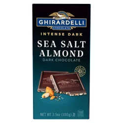 Ghirardelli Intense Dark Chocolate Sea Salt and Roasted Almond Bar - 3.5oz