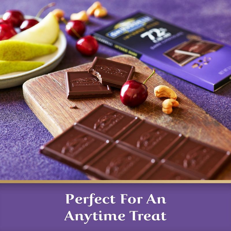 slide 4 of 6, Ghirardelli Intense Dark 72% Cacao Dark Chocolate Candy Bar - 3.5oz, 3.5 oz