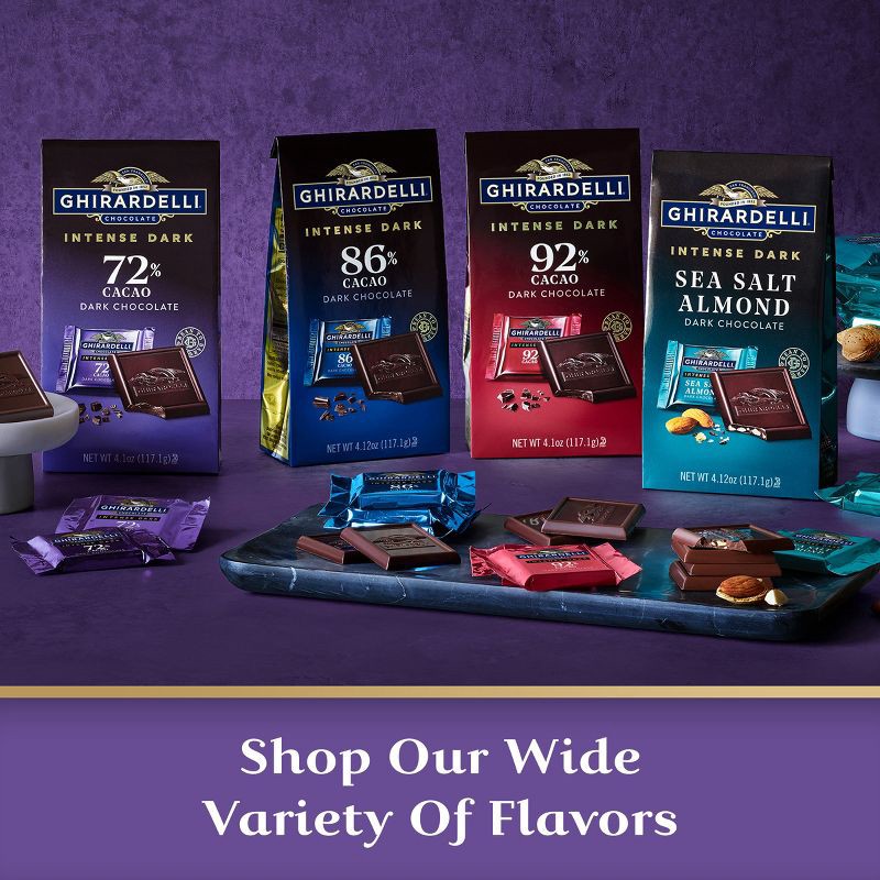 slide 6 of 6, GHIRARDELLI INTENSE DARK Chocolate 72% Cacao Candy Bar - 3.5oz, 3.5 oz