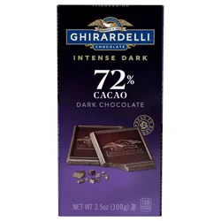 Ghirardelli Intense Dark 72% Cacao Dark Chocolate Candy Bar - 3.5oz