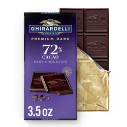 Ghirardelli Intense Dark 72% Cacao Dark Chocolate Candy Bar - 3.5oz