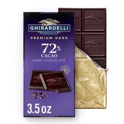 Ghirardelli Intense Dark 72% Cacao Dark Chocolate Candy Bar - 3.5oz