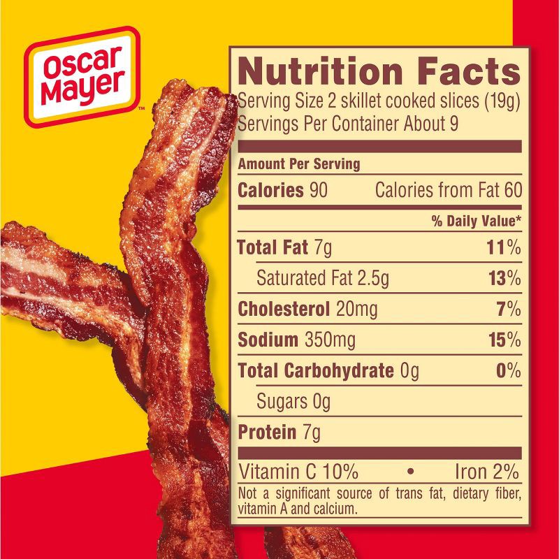 slide 7 of 9, Oscar Mayer Hardwood Smoked Bacon - 16oz, 16 oz