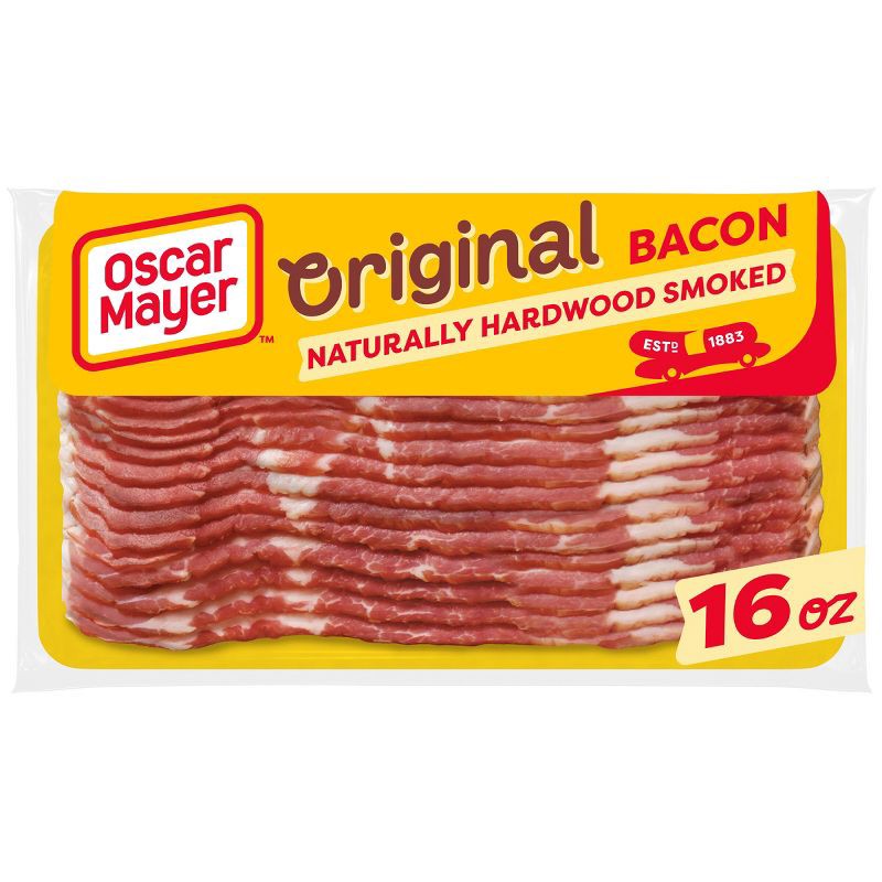 slide 1 of 9, Oscar Mayer Hardwood Smoked Bacon - 16oz, 16 oz