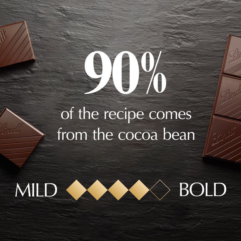 slide 3 of 11, Lindt Excellence 90% Cocoa Dark Chocolate Candy Bar - 3.5 oz., 3.5 oz