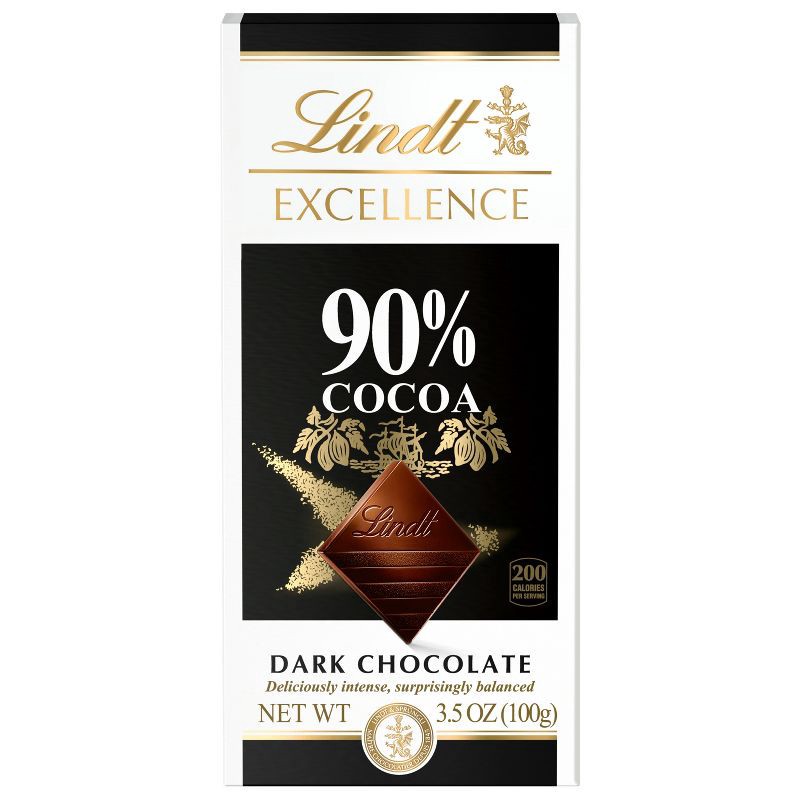 slide 10 of 11, Lindt Excellence 90% Cocoa Dark Chocolate Candy Bar - 3.5 oz., 3.5 oz