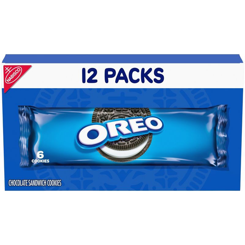 slide 1 of 17, OREO Chocolate Sandwich Cookies - Snack Packs - 2.4oz / 12ct, 2.4 oz, 12 ct