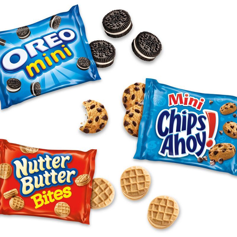 slide 2 of 10, Nabisco Mini Cookies Mix With OREO Mini, Mini Chips Ahoy! & Nutter Butter Bites Snack Pack Variety - 12oz/12ct, 12 ct; 12 oz