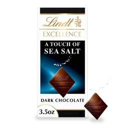 Lindt Excellence Sea Salt Dark Chocolate Candy Bar - 3.5 oz.