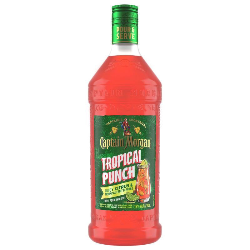 slide 1 of 5, Captain Morgan Tropical Punch, 1.75 L, 1.75 liter