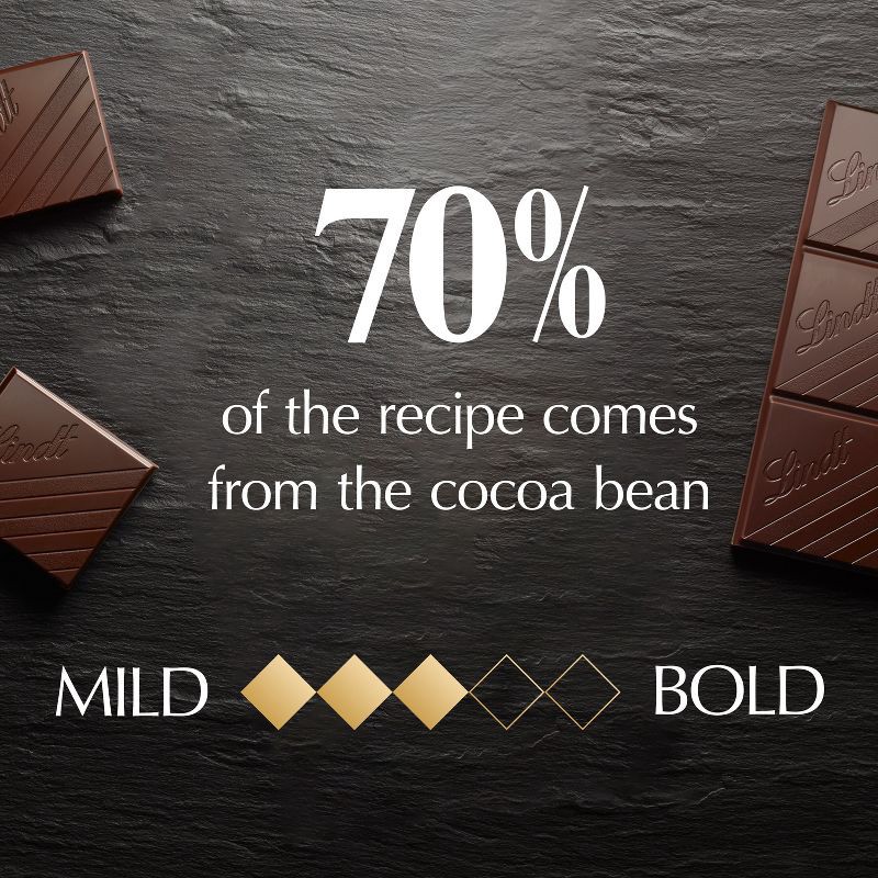 slide 4 of 11, Lindt Excellence 70% Cocoa Dark Chocolate Candy Bar - 3.5 oz., 3.5 oz