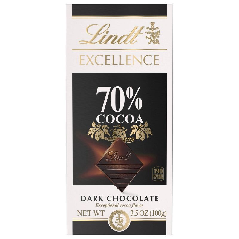 slide 10 of 11, Lindt Excellence 70% Cocoa Dark Chocolate Candy Bar - 3.5 oz., 3.5 oz