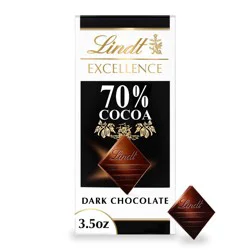 Lindt Excellence 70% Cocoa Dark Chocolate Candy Bar - 3.5 oz.
