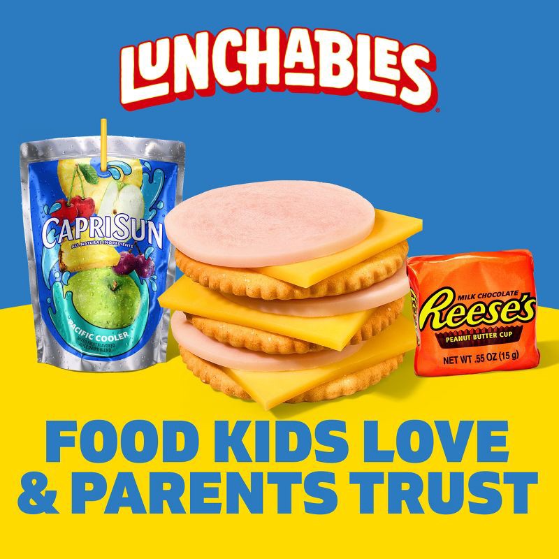 slide 6 of 10, Lunchables Turkey & American Cheese Cracker Stackers - 8.9oz, 8.9 oz