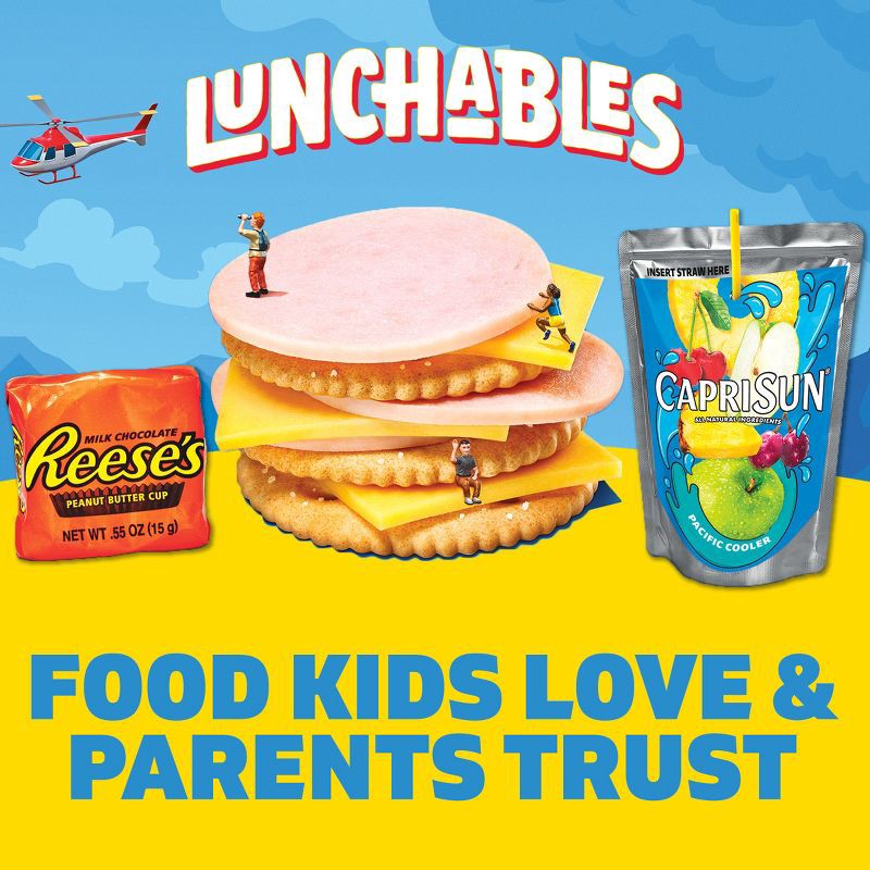 slide 7 of 11, Lunchables Turkey & American Cheese Cracker Stackers - 8.9oz, 8.9 oz