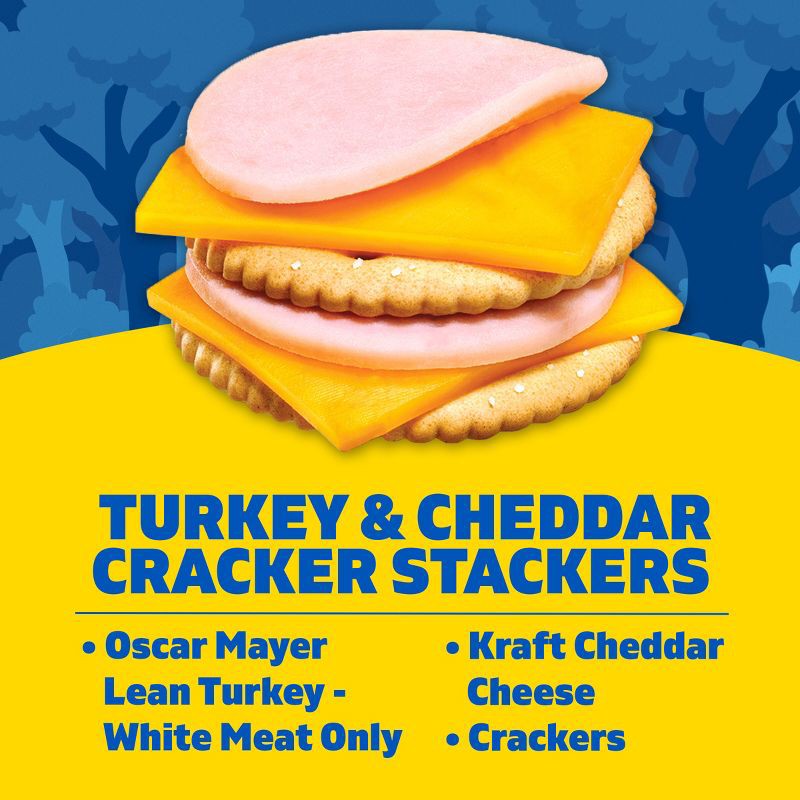 slide 3 of 11, Lunchables Turkey & Cheddar Cheese with Crackers - 3.2oz, 3.2 oz