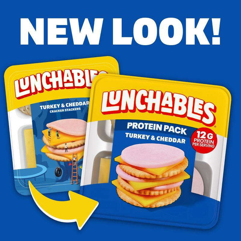 slide 3 of 10, Lunchables Turkey & Cheddar Cheese with Crackers - 3.2oz, 3.2 oz