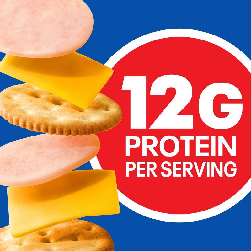 slide 5 of 10, Lunchables Turkey & Cheddar Cheese with Crackers - 3.2oz, 3.2 oz