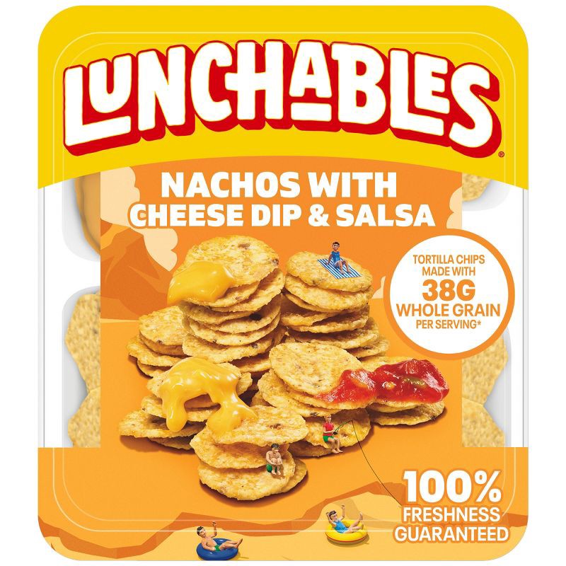 slide 1 of 9, Lunchables Nachos Cheese Dip & Salsa - 4.4oz, 4.4 oz