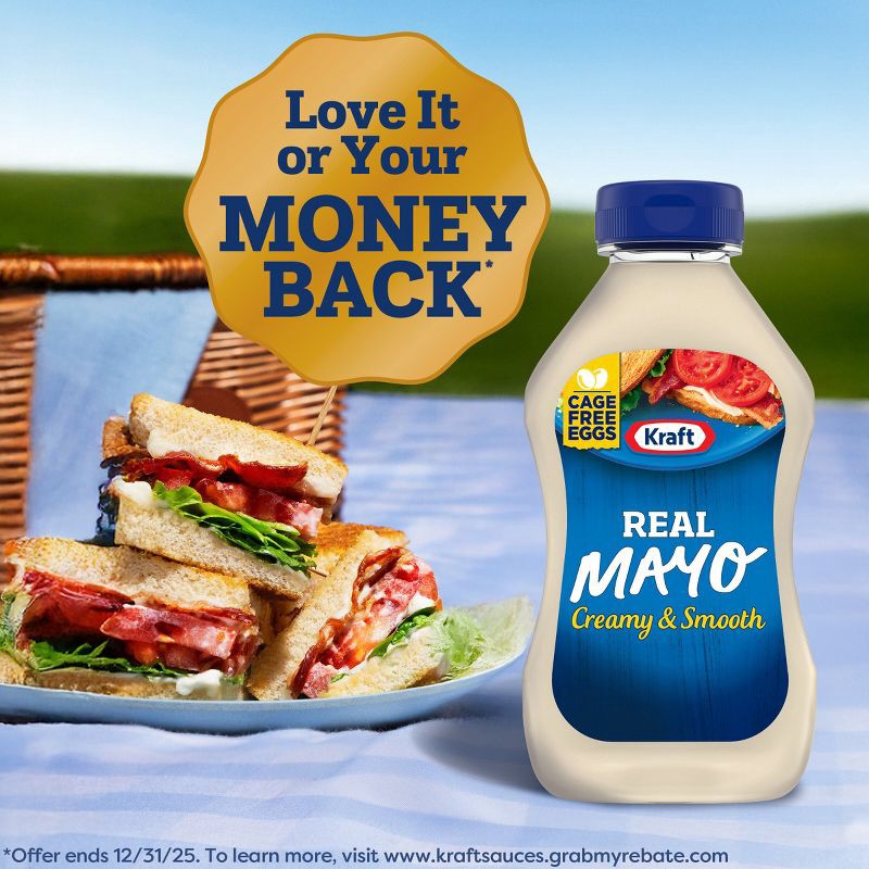 slide 3 of 9, Kraft Real Mayonnaise - 12 fl oz, 12 fl oz