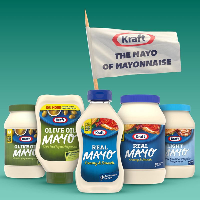 slide 8 of 9, Kraft Real Mayonnaise - 12 fl oz, 12 fl oz
