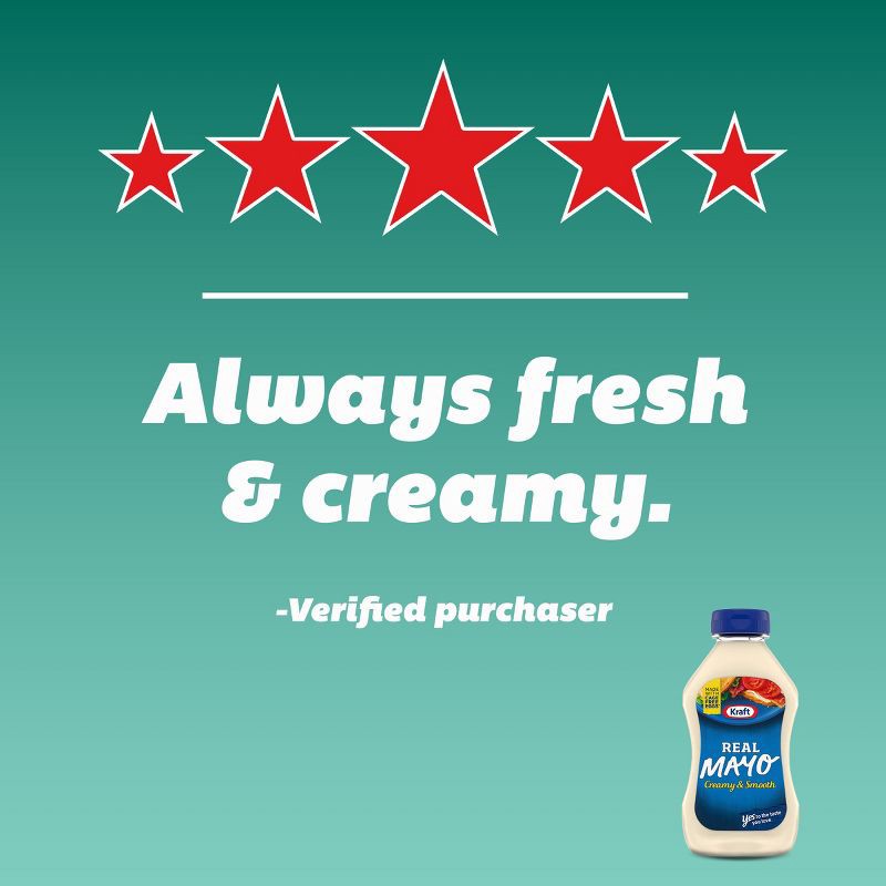 slide 9 of 9, Kraft Real Mayonnaise - 12 fl oz, 12 fl oz