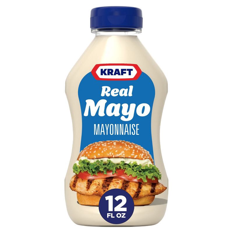 slide 1 of 9, Kraft Real Mayonnaise Squeeze Bottle 12oz, 12 oz