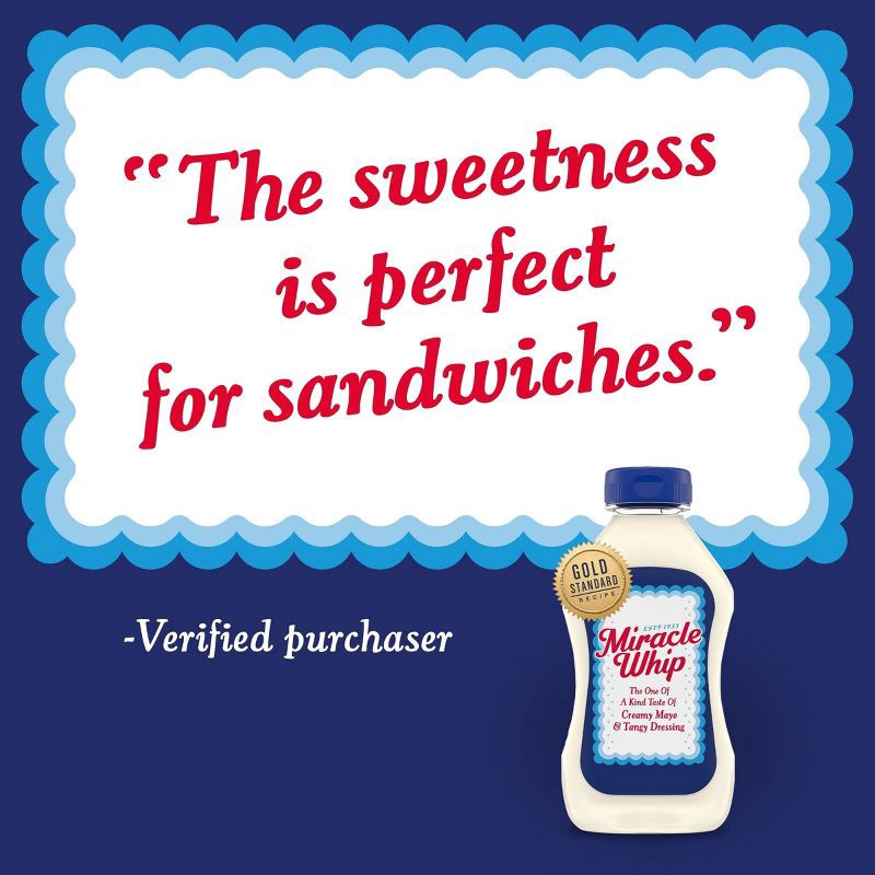 slide 9 of 9, Miracle Whip Original Squeeze Bottle - 12oz, 12 oz