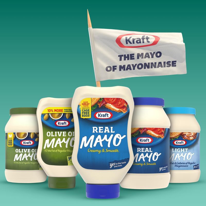 slide 8 of 9, Kraft Real Mayonnaise Squeeze Bottle - 22 fl oz, 22 fl oz