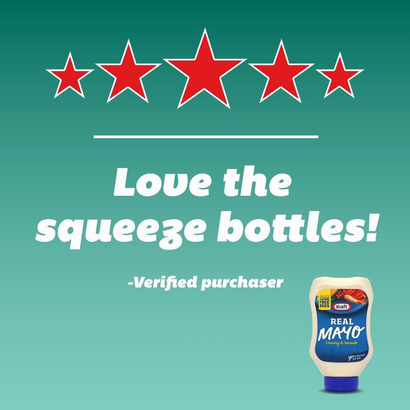 slide 9 of 9, Kraft Real Mayonnaise Squeeze Bottle - 22 fl oz, 22 fl oz