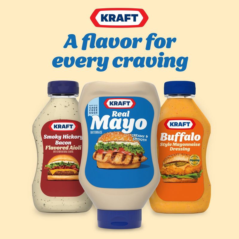 slide 9 of 9, Kraft Real Mayonnaise Squeeze Bottle - 22 fl oz, 22 fl oz