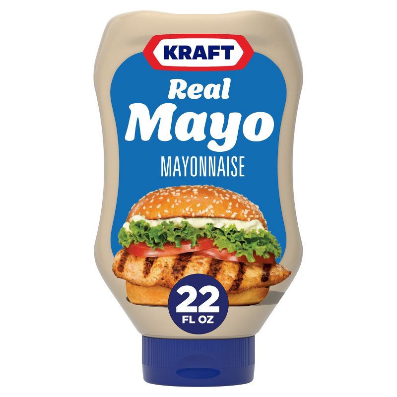 slide 1 of 9, Kraft Real Mayonnaise Squeeze Bottle - 22 fl oz, 22 fl oz