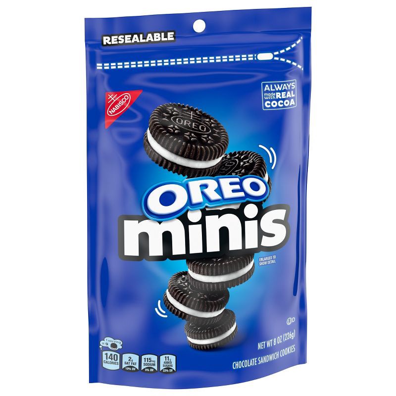 slide 8 of 14, Oreo Minis Chocolate Sandwich Cookies - 8oz, 8 oz