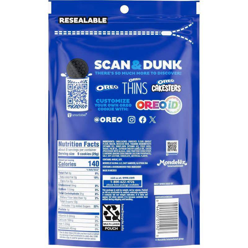 slide 10 of 14, Oreo Minis Chocolate Sandwich Cookies - 8oz, 8 oz