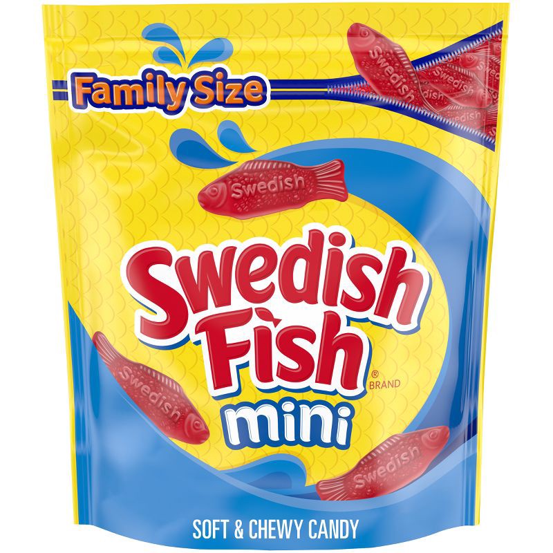 slide 1 of 15, Swedish Fish Mini Soft & Chewy Candy Family Size Bag - 28.8oz, 28.8 oz