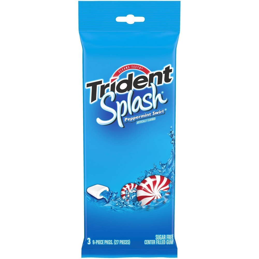 slide 2 of 9, Trident Splash Peppermint Swirl Sugar Free Gum, 2.1 oz