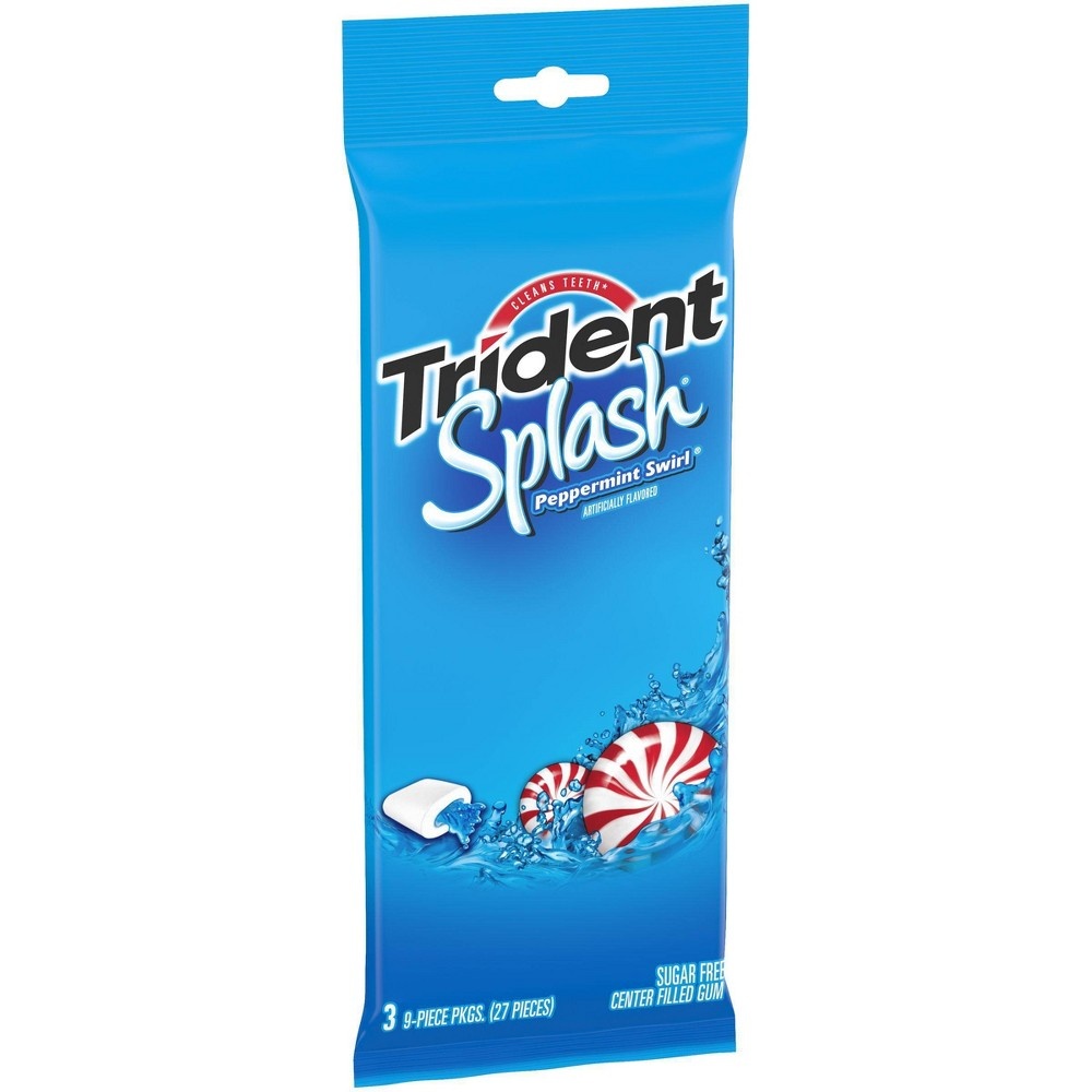 slide 3 of 9, Trident Splash Peppermint Swirl Sugar Free Gum, 2.1 oz