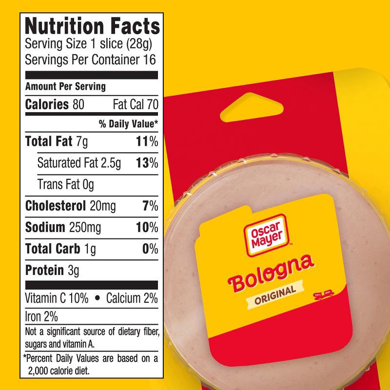 slide 7 of 9, Oscar Mayer Bologna Sliced Lunch Meat - 16oz, 16 oz