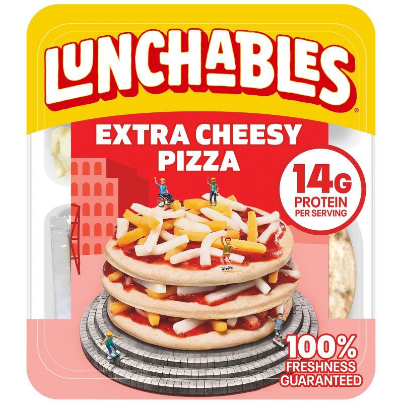 slide 1 of 9, Lunchables Extra Cheesy Pizza - 4.2oz, 4.2 oz