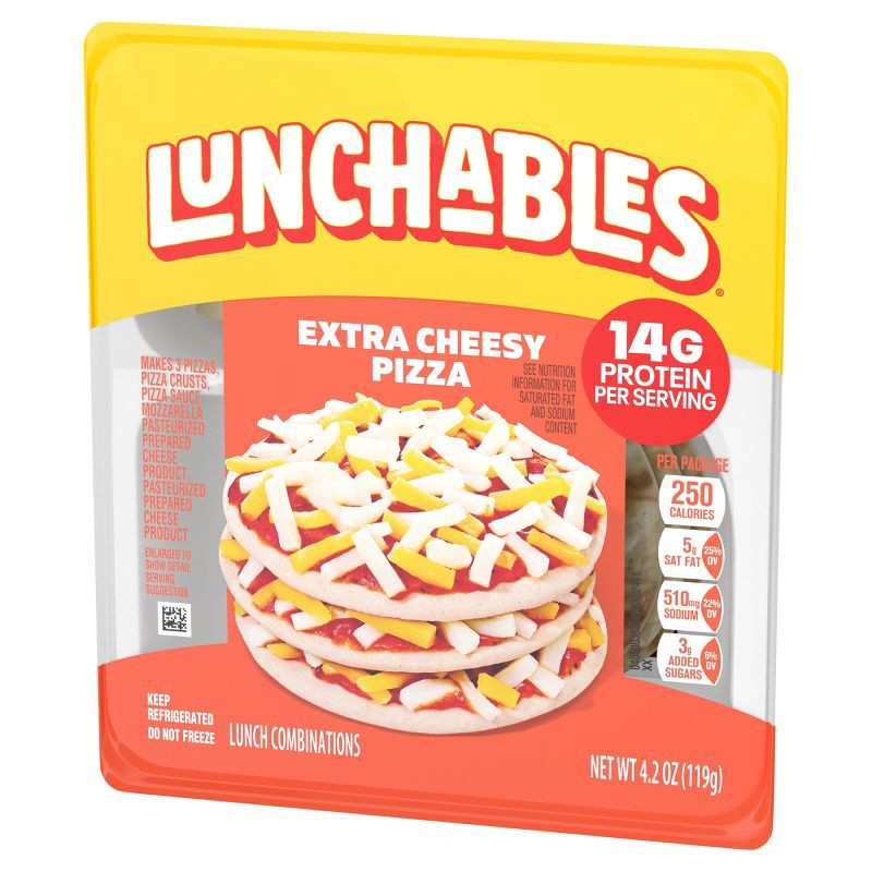 slide 9 of 11, Lunchables Extra Cheesy Pizza - 4.2oz, 4.2 oz