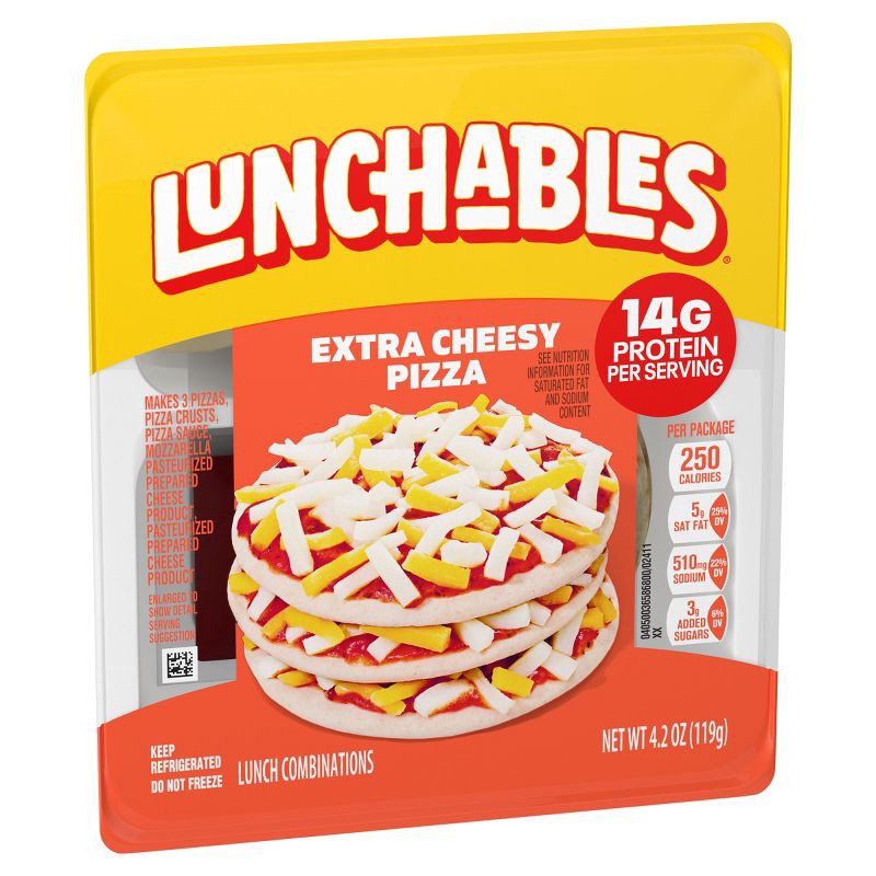 slide 10 of 11, Lunchables Extra Cheesy Pizza - 4.2oz, 4.2 oz