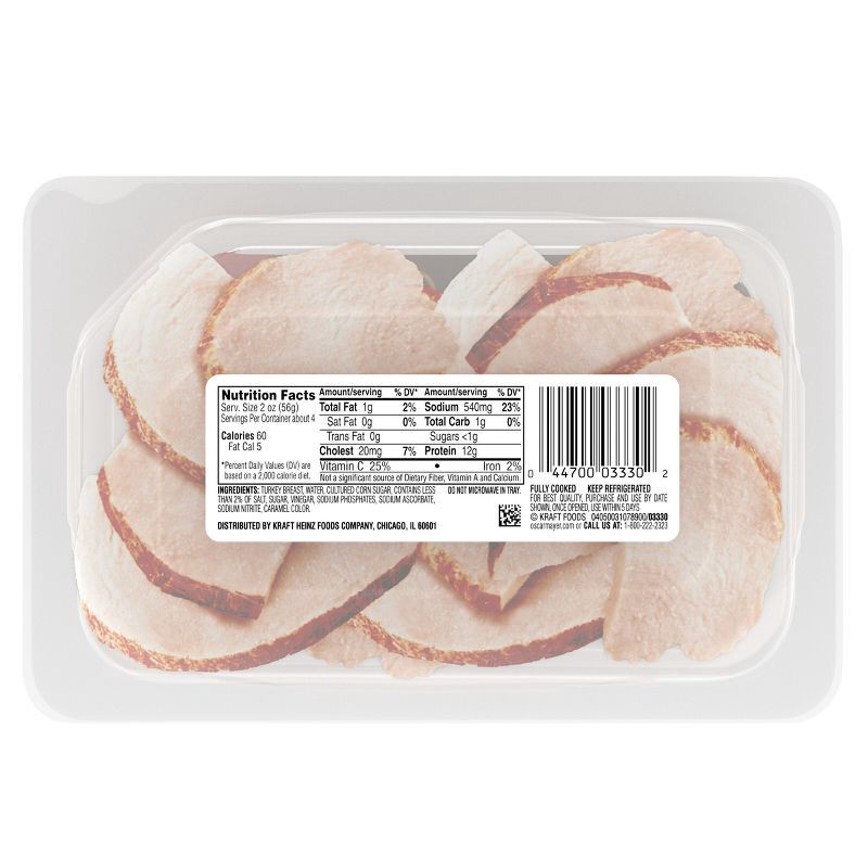 slide 10 of 10, Oscar Mayer Carving Board Oven Roasted Turkey Breast Sliced Lunch Meat - 7.5oz, 7.5 oz