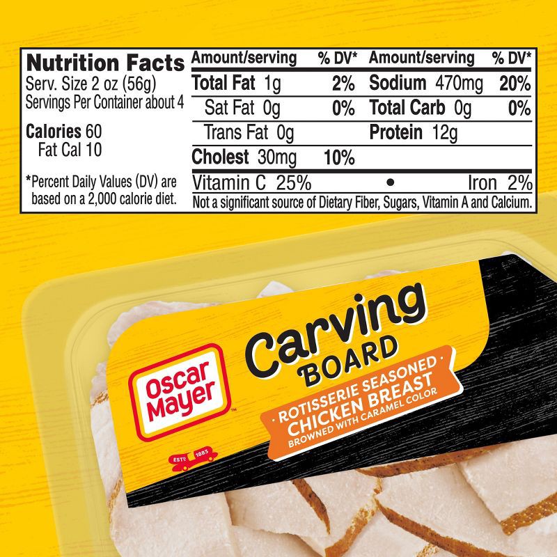 slide 7 of 9, Oscar Mayer Carving Board Chicken Breast - 7.5oz, 7.5 oz