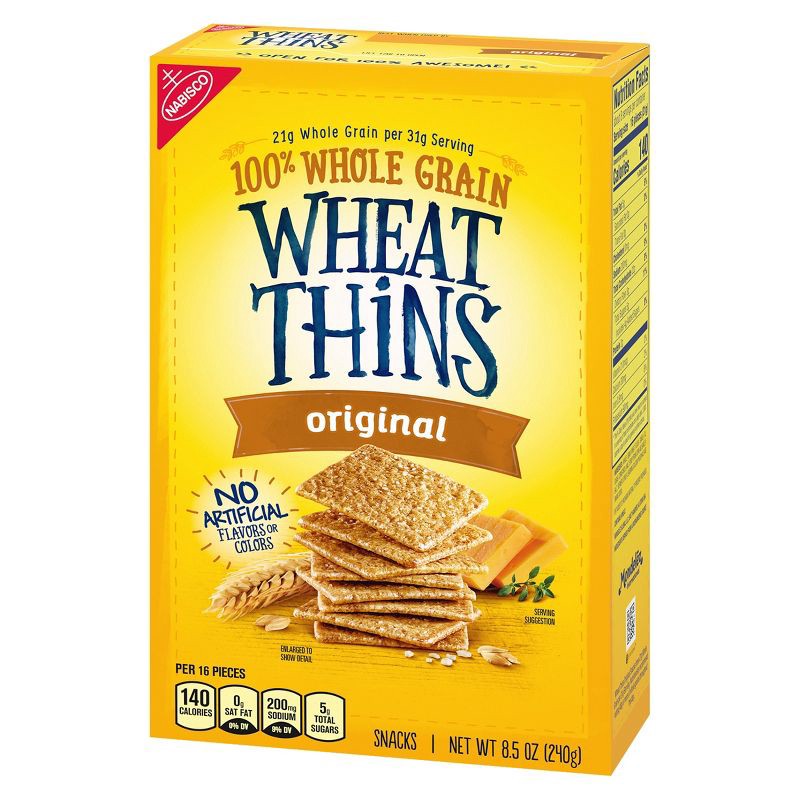 slide 8 of 12, Wheat Thins Original Whole Grain Wheat Crackers Snacks - 8.5oz, 8.5 oz