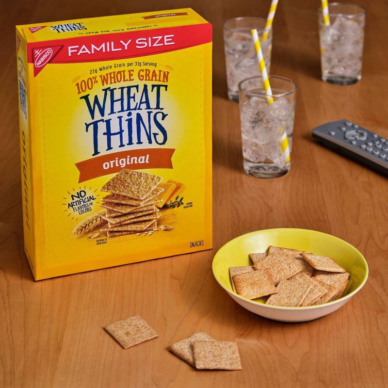 slide 4 of 10, Wheat Thins Original Crackers - Family Size - 14oz, 14 oz