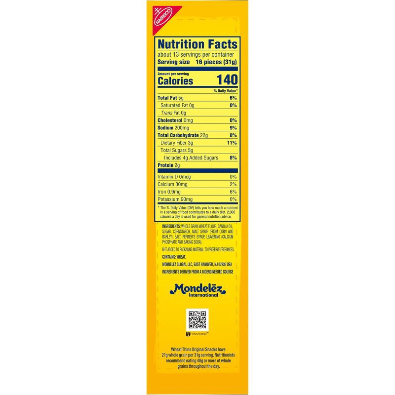 slide 2 of 11, Wheat Thins Original Whole Grain Wheat Cracker Snacks Family Size - 14oz, 14 oz